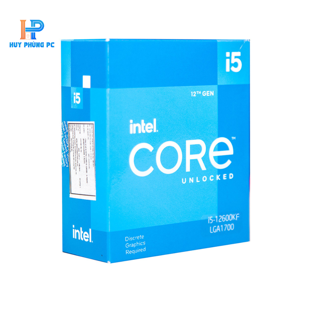 CPU INTEL CORE I5 12600KF (3.7GHZ TURBO UP TO 4.9GHZ, 10 NHÂN 16 LUỒNG, 20MB CACHE, 125W) - SOCKET INTEL LGA 1700)