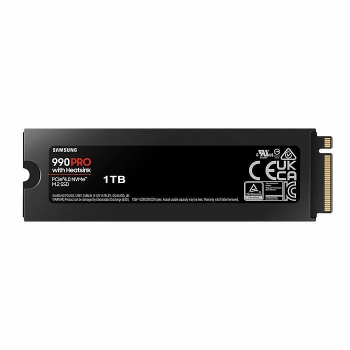 SSD Samsung 990 Pro Heatsink 1TB PCIe Gen 4.0 x4, NVMe 2.0