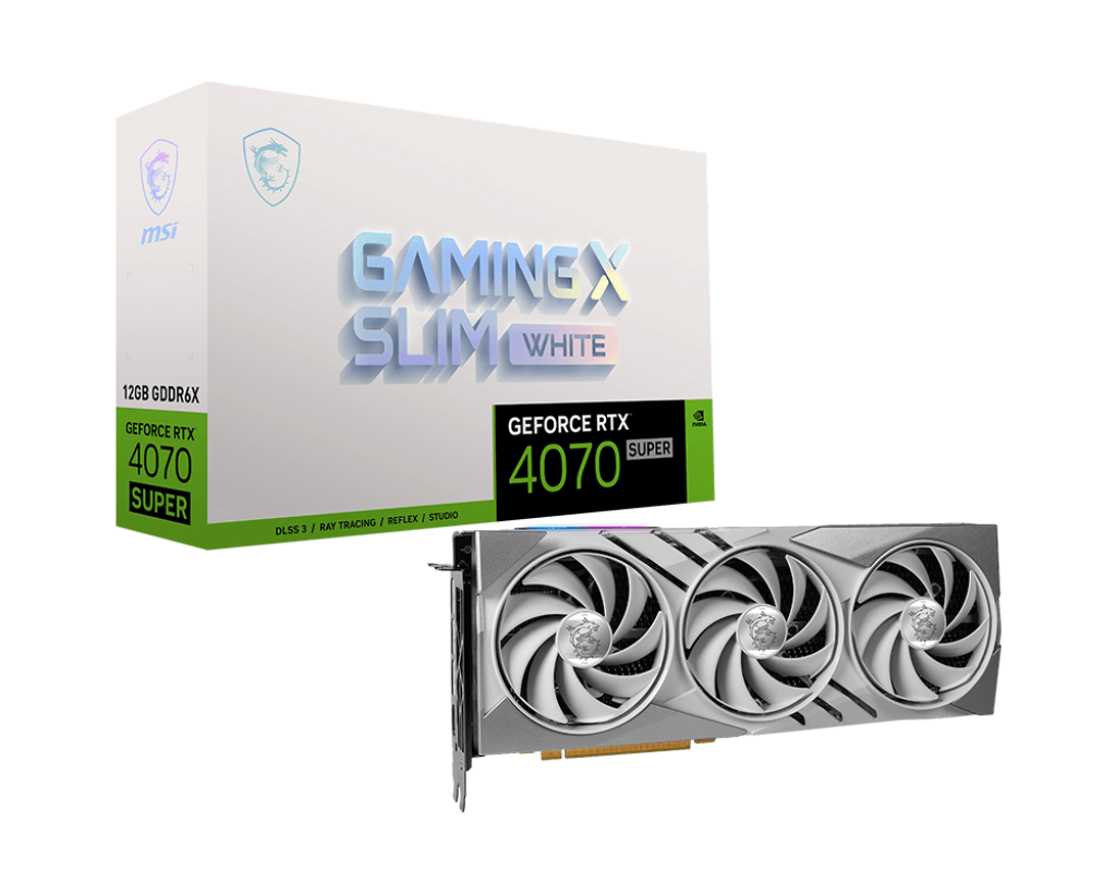 Card màn hình MSI GeForce RTX 4070 Ti SUPER 16GB GAMING X SLIM WHITE