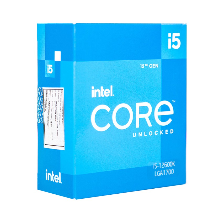 CPU INTEL CORE I5 12600K (3.7GHZ TURBO UP TO 4.9GHZ, 10 NHÂN 16 LUỒNG, 20MB CACHE, 125W) - SOCKET INTEL LGA 1700/ALDER LAKE)